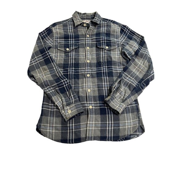 Wallace & Barnes Flannel Shirt in Blue - Picture 1 of 3